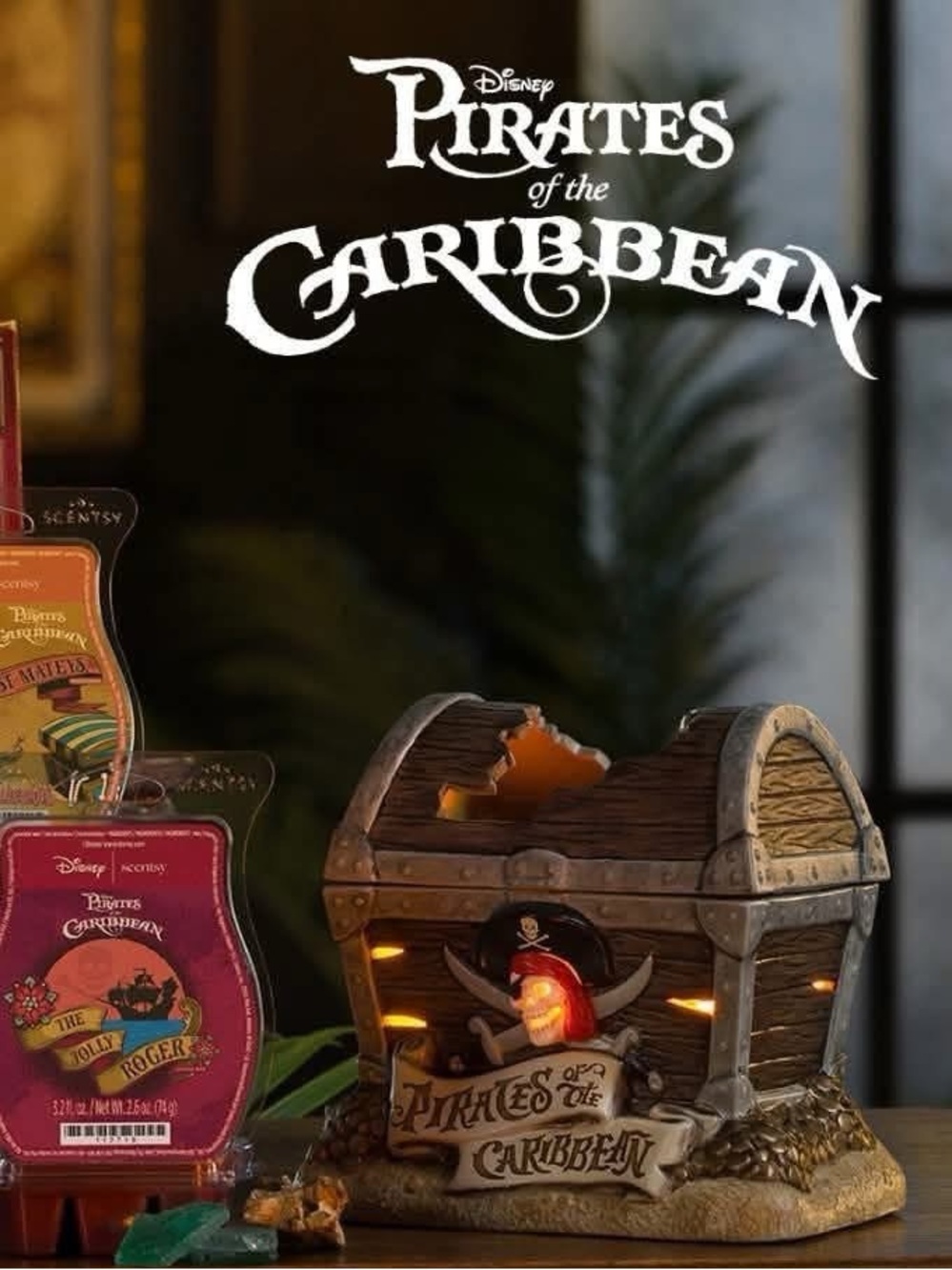  Scentsy Disney Pirates of the Caribbean – Scentsy Warmer Night Light Lamp